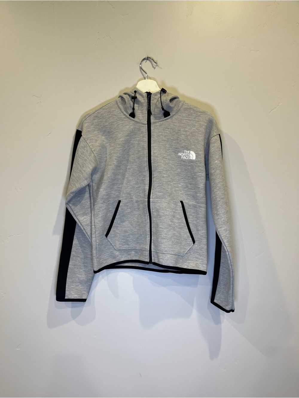 The North Face Gray and Black Full-Zip Hoodie